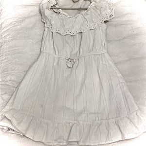 Girls White casual dress